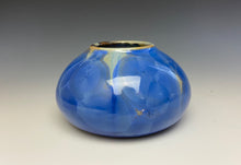 Load image into Gallery viewer, Light Blue Crystalline Glazed Mini Vase
