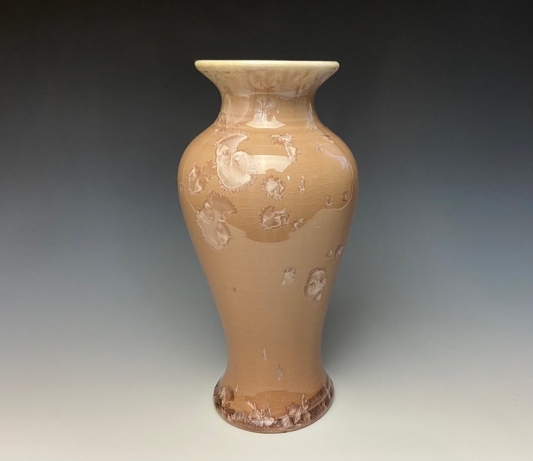 Rosé Crystalline Glazed Vase