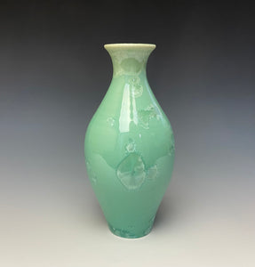 Light Green Crystalline Glazed Vase 6