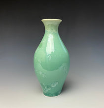Load image into Gallery viewer, Light Green Crystalline Glazed Vase 6

