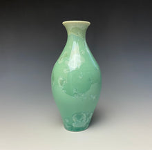 Load image into Gallery viewer, Light Green Crystalline Glazed Vase 6
