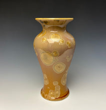 Load image into Gallery viewer, Iced Caramel Crystalline Glazed Vase #2
