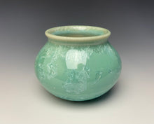 Load image into Gallery viewer, Light Green Crystalline Glazed Mini Vase #4
