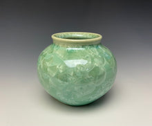Load image into Gallery viewer, Light Green Crystalline Glazed Mini Vase #6
