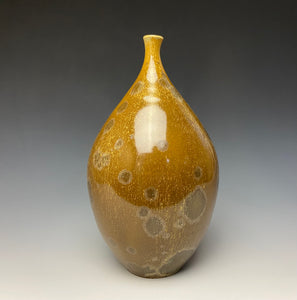 Bronze Crystalline Glazed Teardrop Vase