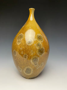 Bronze Crystalline Glazed Teardrop Vase