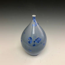 Load image into Gallery viewer, Denim Crystalline Teardop Vase
