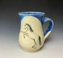 Load image into Gallery viewer, Rearing Horse Mug- Deep Blue
